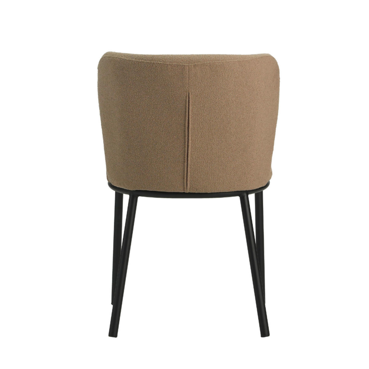 SADA STOLIČIEK 2 kus - sivohnedá/čierna, Modern, kov/textil (52/80/44cm) - MID.YOU