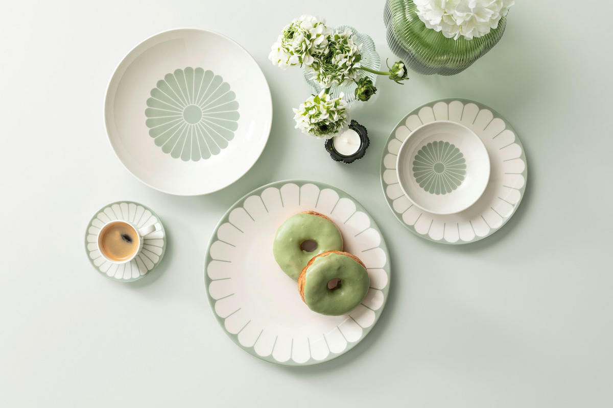 MÜSLISCHALE Fleur Vert  - Salbeigrün/Weiß, MODERN, Keramik (14/7cm) - Villeroy & Boch
