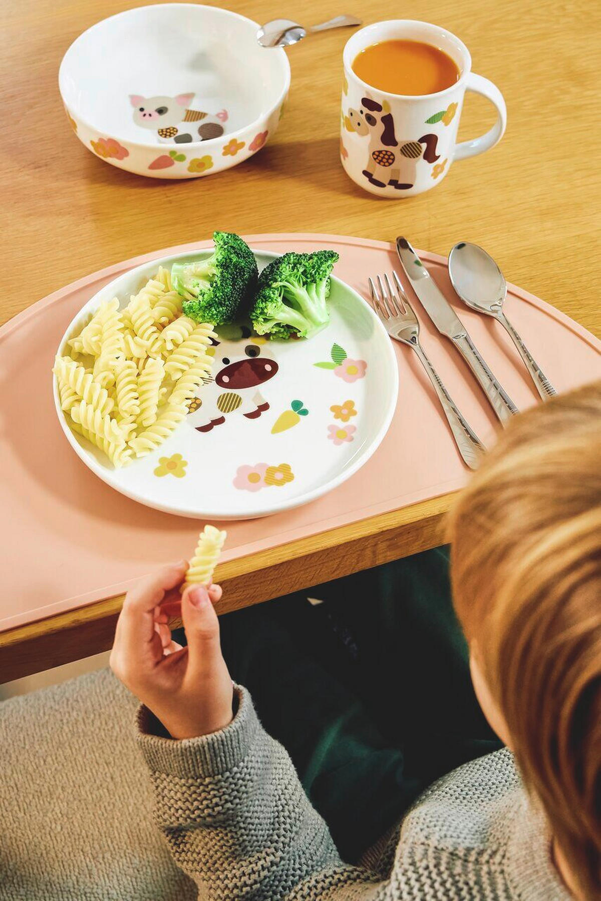 KINDERGESCHIRRSET Kids - Farm Porzellan 3-teilig  - Multicolor, KONVENTIONELL, Keramik (19,5/19,5/17,5cm) - Thomas