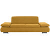 2,5-SITZER Velours Gelb  - Gelb, Design, Textil/Metall (221/76/90cm) - Max Winzer