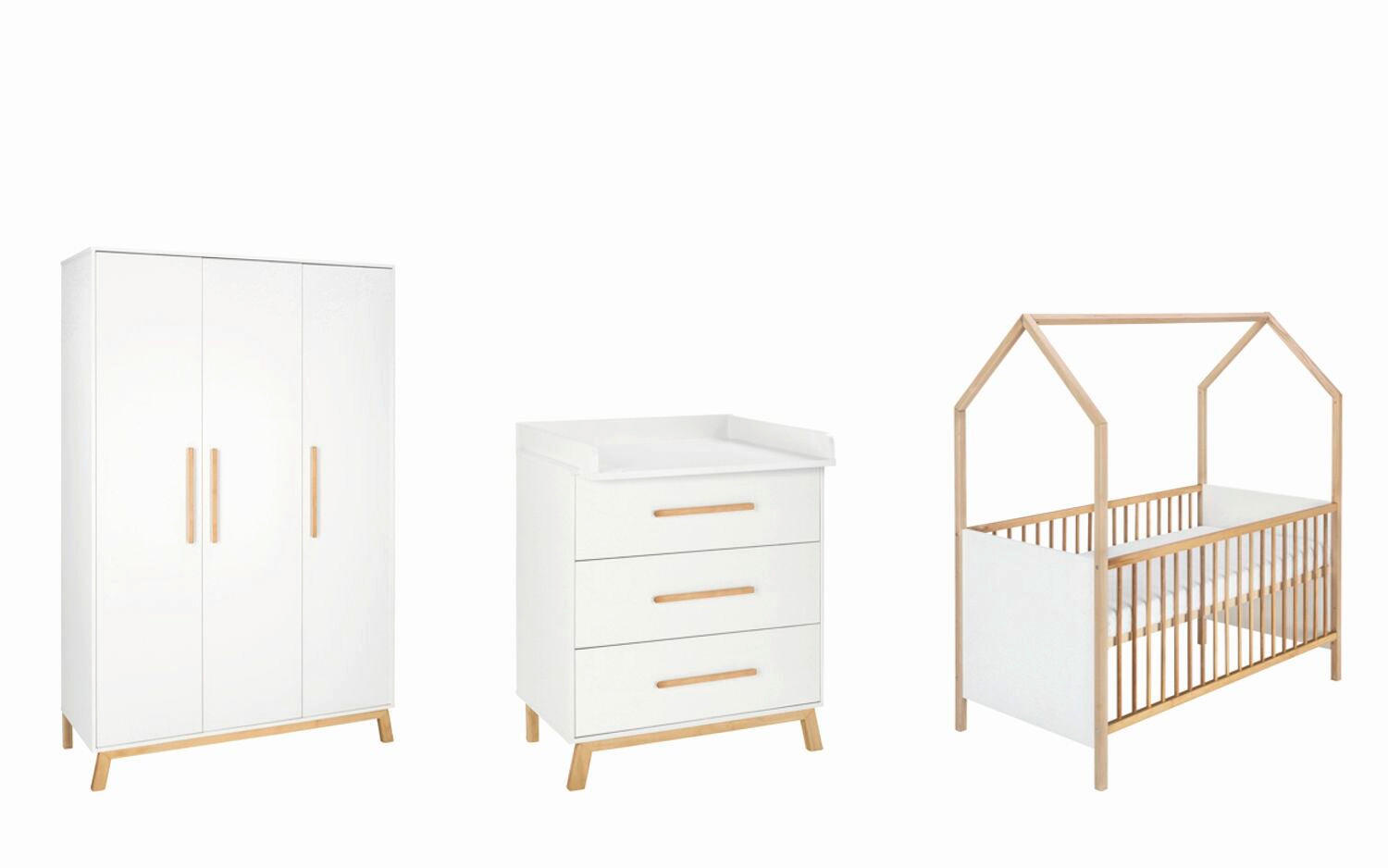 BABYZIMMER Venice  - Buchefarben/Weiß, Basics, Holz/Holzwerkstoff - Schardt