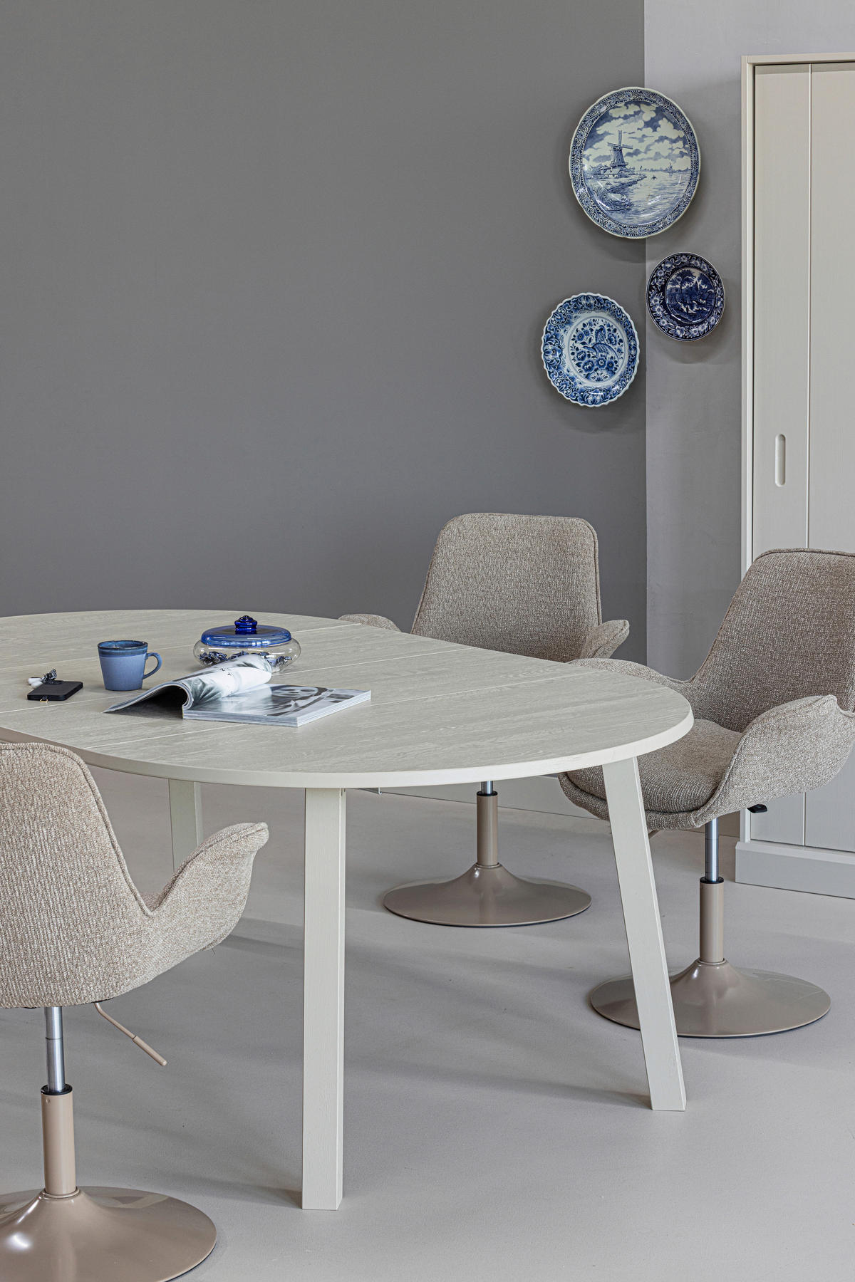 ESSTISCH in Holz 120-200/120/75 cm  - Grau, MODERN, Holz (120-200/120/75cm) - Livetastic