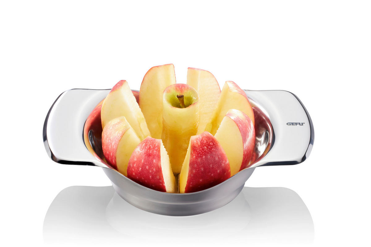 SECKO ZA JABUKE - srebrna, Dizajnerski, metal (18/11,5/4cm) - Gefu