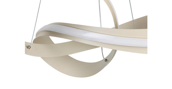 LED-HÄNGELEUCHTE 52/52/120 cm  - Sandfarben, Design, Kunststoff/Metall (52/52/120cm) - Novel