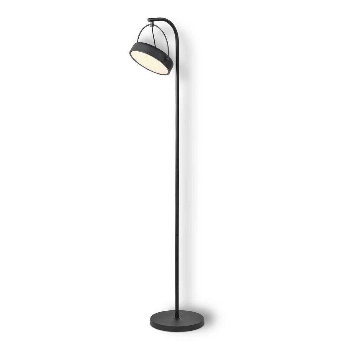 LED-STEHLEUCHTE 25/37,5/143 cm    - Schwarz, Design, Kunststoff/Metall (25/37,5/143cm) - Osram