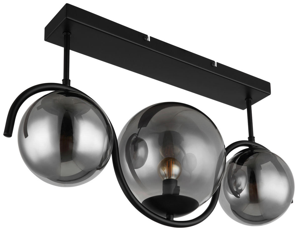 TAKLAMPA 60/20/33 cm  - svart, Basics, metall/glas (60/20/33cm) - Globo