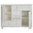 SIDEBOARD 123/95/39,5 cm  - Weiß, ROMANTIK / LANDHAUS, Holz/Holzwerkstoff (123/95/39,5cm) - Landscape
