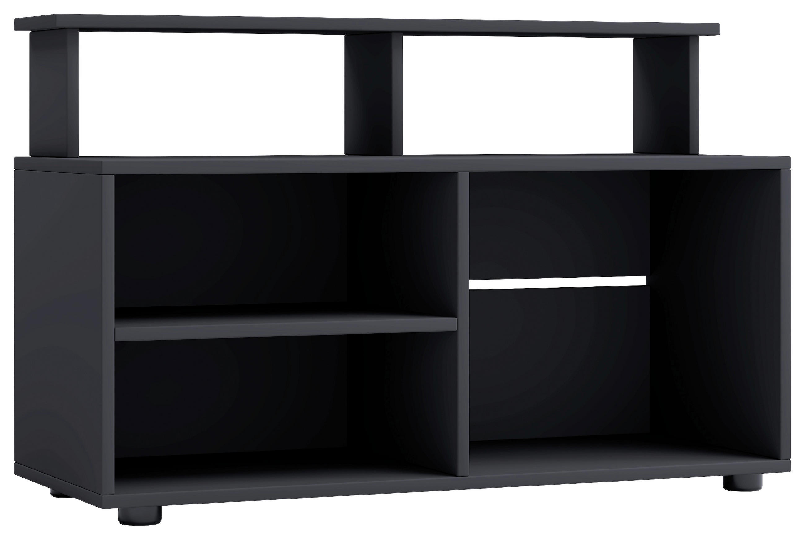 LOWBOARD  90/59/36 cm  stehend, in verschiedenen Holzdekoren erhältlich  - Schwarz, Modern, Holzwerkstoff/Kunststoff (90/59/36cm) - MID.YOU