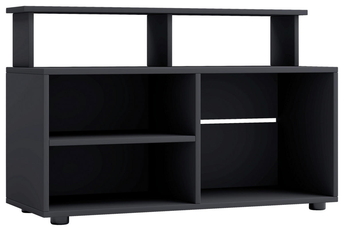 LOWBOARD  90/59/36 cm  stehend, in verschiedenen Holzdekoren erhältlich  - Schwarz, MODERN, Holzwerkstoff/Kunststoff (90/59/36cm) - MID.YOU