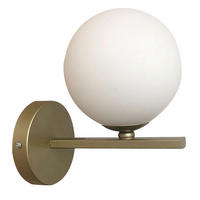 WANDLEUCHTE 20/12/19 cm   - Messingfarben, KONVENTIONELL, Metall (20/12/19cm)