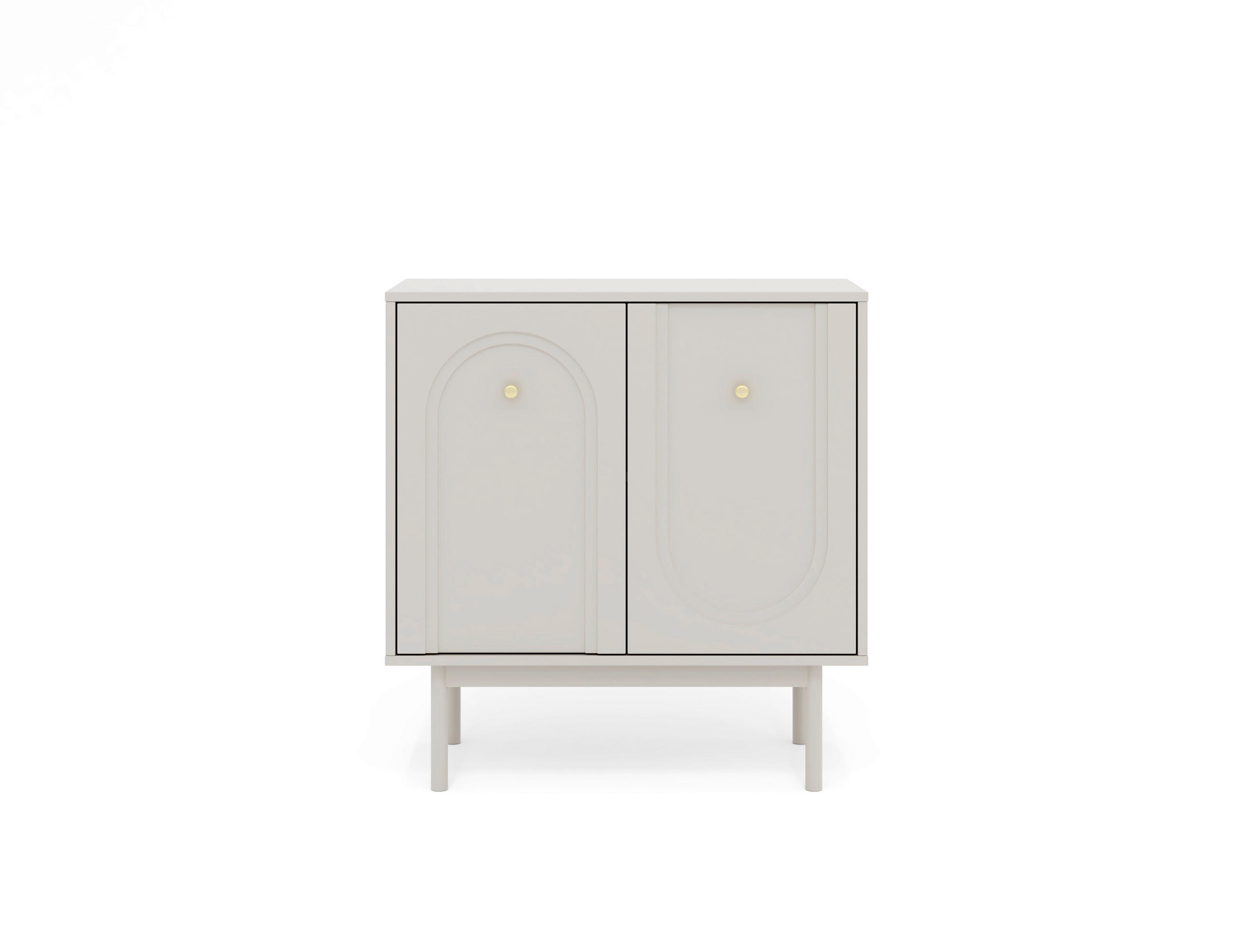 SIDEBOARD Majuro  in 79/82/39 cm  - Kaschmir/Goldfarben, LIFESTYLE, Holzwerkstoff/Metall (79/82/39cm) - MID.YOU