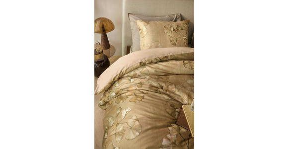 BETTWÄSCHE Palune Satin 160/210 cm  - Goldfarben, Basics, Textil (160/210cm) - Novel