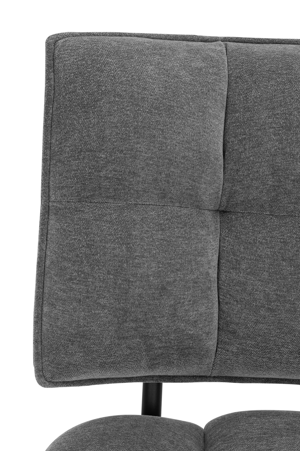 KŘESLO, textil, šedá - šedá/černá, Moderní, kov/textil (70/80/74cm) - P & B