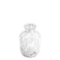 VÁZA 15 cm  - fehér, Basics, Üveg (10/15cm) - Ambia Home