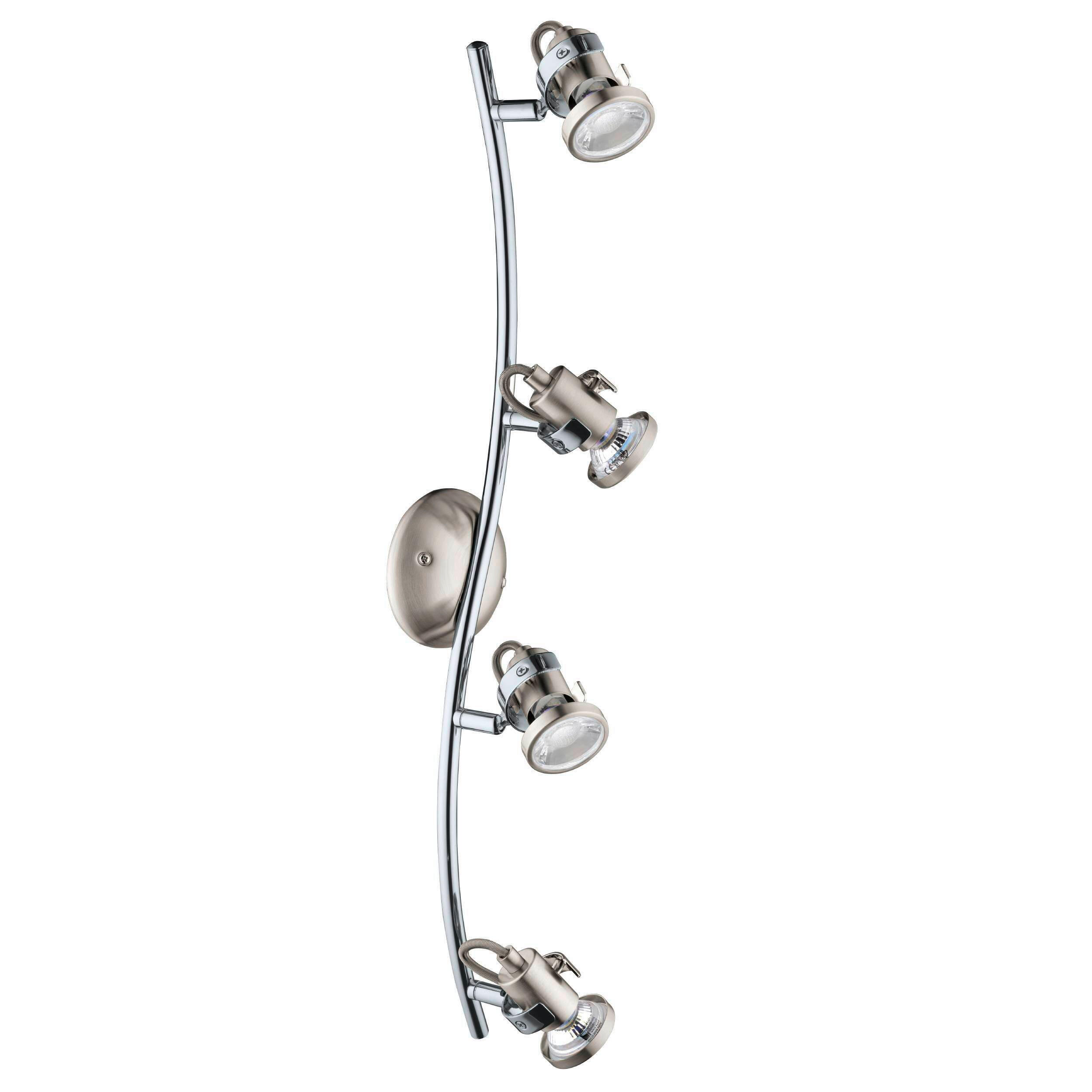 DECKENSPOTS 64,5/10/10 cm   - Chromfarben/Nickelfarben, Basics, Metall (64,5/10/10cm) - Eglo
