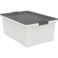 BOX MIT DECKEL     - Anthrazit, Basics, Kunststoff (40/25/57cm) - Rotho