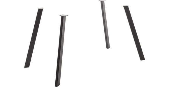 TISCHBEINESET - Schwarz, Natur, Metall (6/91/3cm) - Carryhome