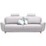 SCHLAFSOFA in Textil Hellgrau - Blau/Hellgrau, Design, Holz/Textil (240/102/90cm) - Novel SCHLAFSOFA in Textil Hellgrau - Blau/Hellgrau, Design, Holz/Textil (240/102/90cm) - Novel
