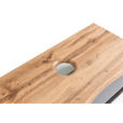 WASCHTISCHKOMBI 101 cm  - Graphitfarben/Weiß, Natur, Keramik/Holzwerkstoff (101cm) - Xora