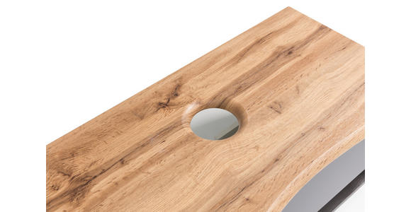 WASCHTISCHKOMBI 101 cm - Graphitfarben/Weiß, Natur, Keramik/Holzwerkstoff (101cm) - Xora
