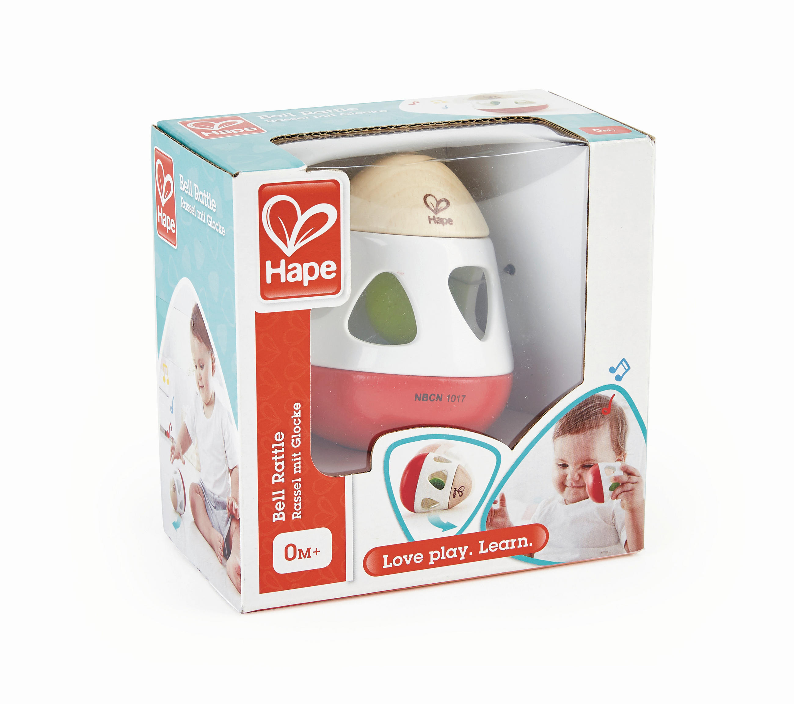 RASSEL  - Basics, Holz/Kunststoff (6,7/8,4/6,7cm) - Hape