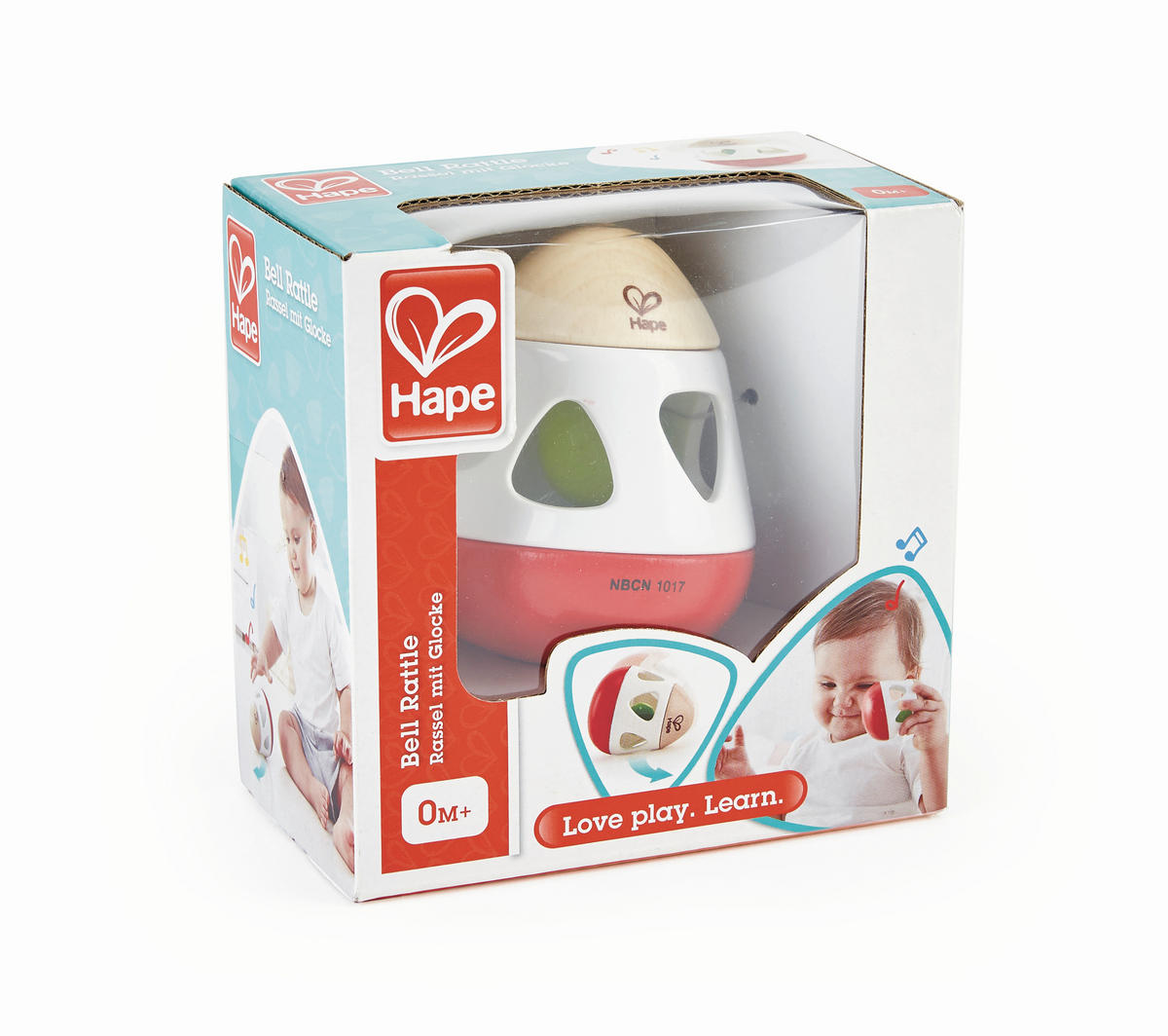 RASSEL  - Basics, Holz/Kunststoff (6,7/8,4/6,7cm) - Hape
