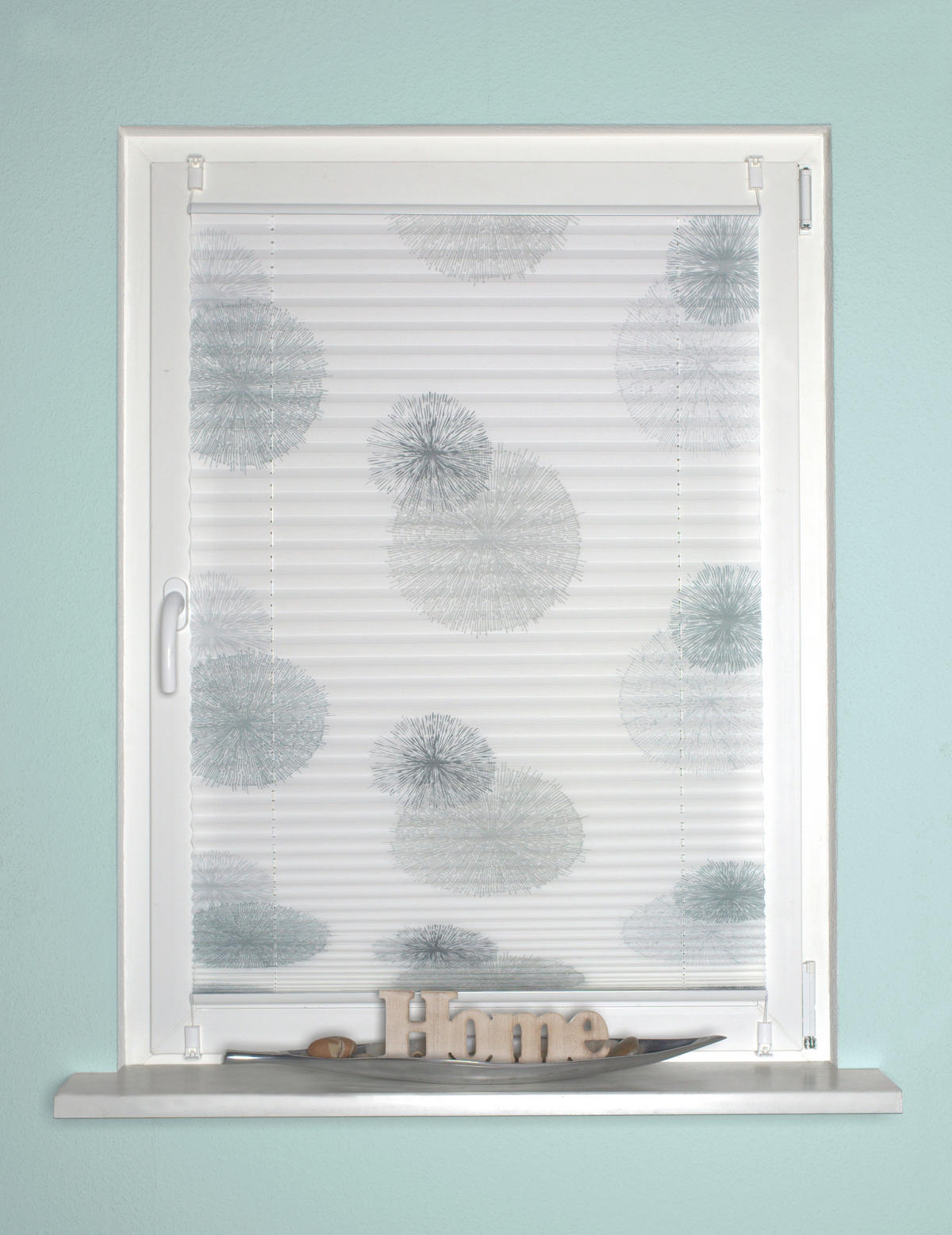 PLISSEE 100/130 cm  - Grau, KONVENTIONELL, Textil (100/130cm)