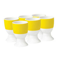 EIERBECHERSET VARIO Keramik  - Gelb/Weiß, Basics, Keramik (16,5/7/11cm) - Van Well
