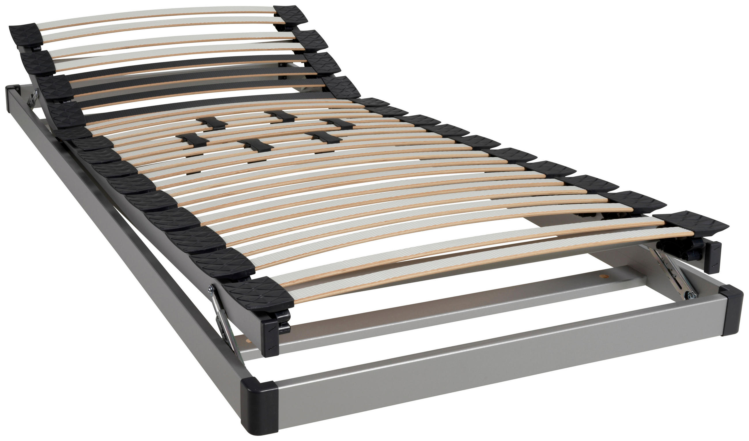 LATTENROST 90/200 cm  - Weiss/Alufarben, Basics, Holz/Holzwerkstoff (90/200cm) - Silence by Bico