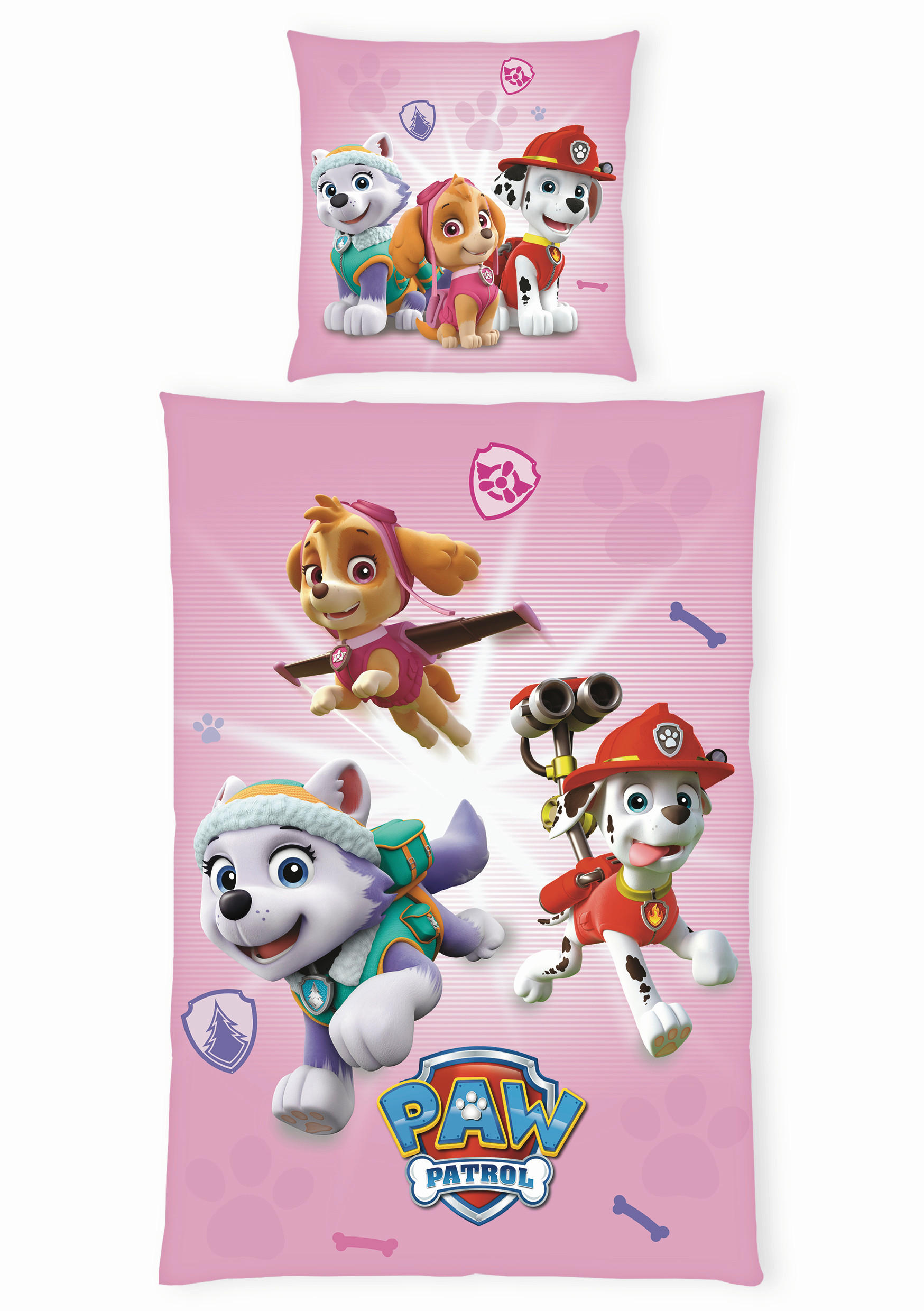 JUGENDBETTWÄSCHE Paw Patrol Renforcé 135/200 cm  - Pink, Basics, Textil (135/200cm) - Herding