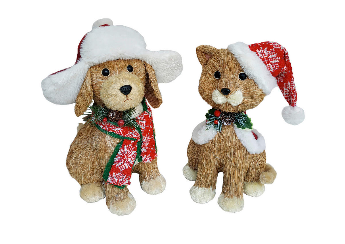 ANIMĂLUț DECORATIV - alb/roșu, Lifestyle, plastic/materiale naturale (23/34/20cm) - X-Mas