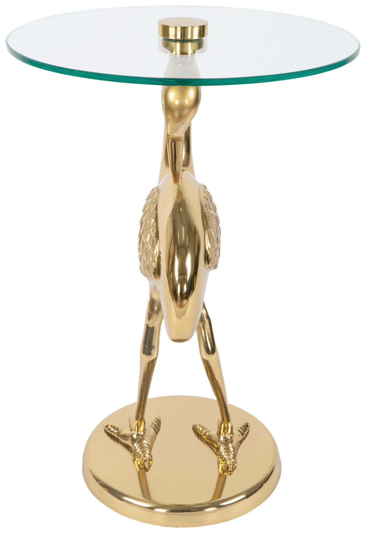 BEISTELLTISCH in Metall 40/40/58 cm  - Goldfarben, Design, Glas/Metall (40/40/58cm) - Kayoom