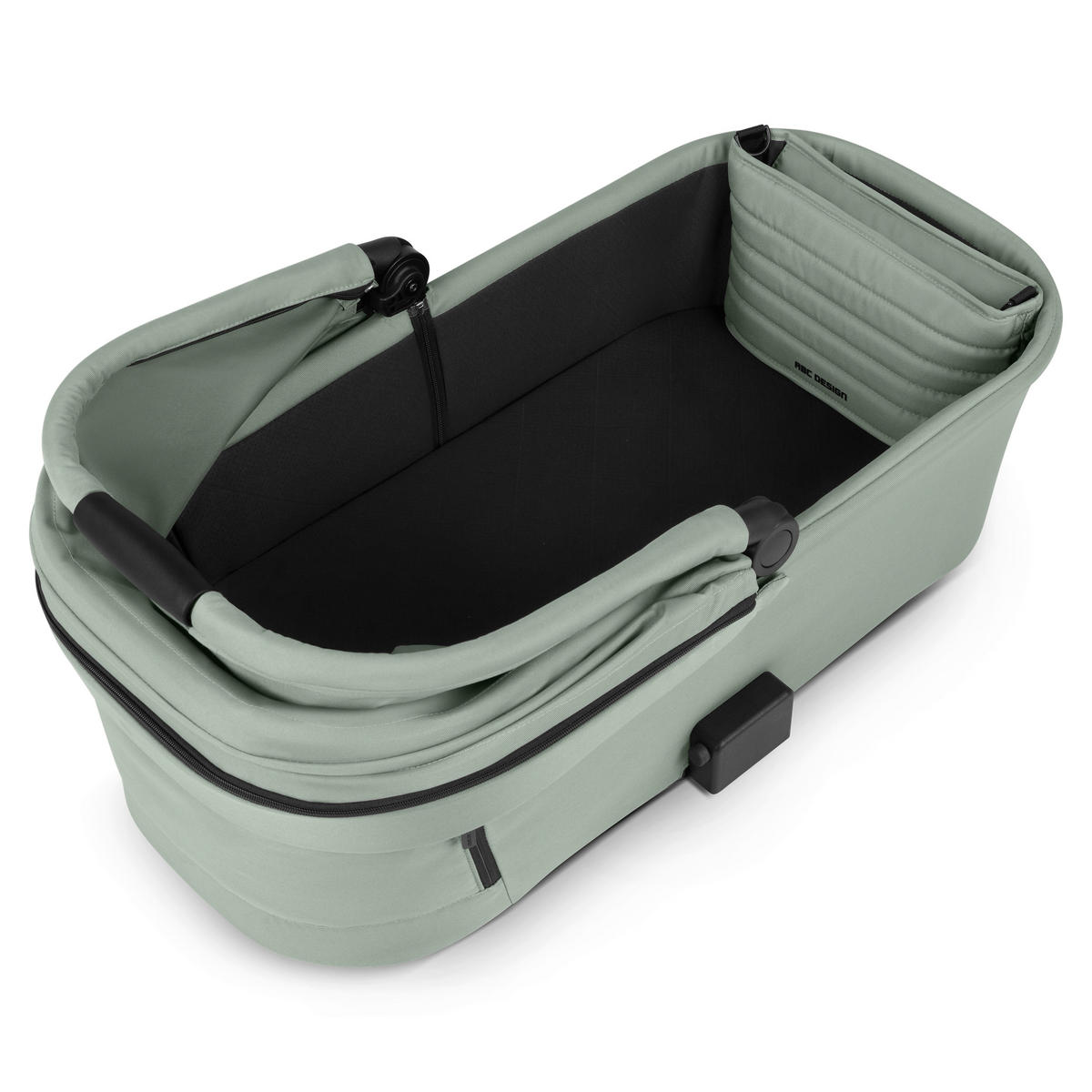 KINDERWAGENSET  Salsa 5 Air Set  Pine  - Pastellgrün/Schwarz, Basics, Textil/Metall (63/118/95,5cm) - ABC Design