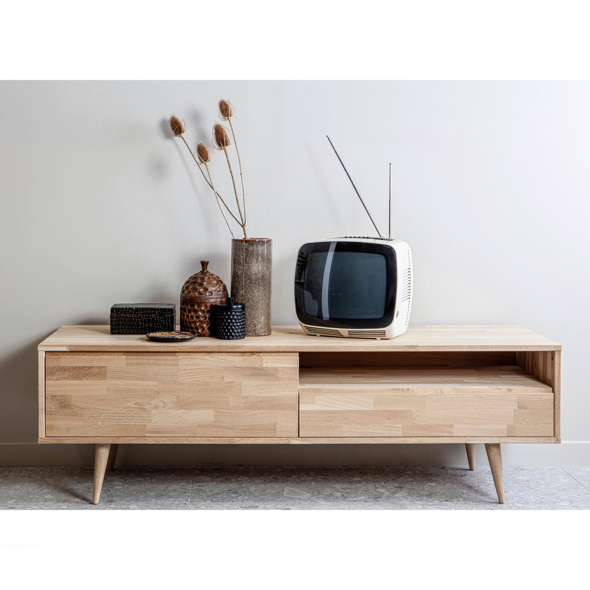 LOWBOARD Tygo 150/47/44 cm 1 Schublade(n)  - Eichefarben, Design, Holz (150/47/44cm) - Livetastic