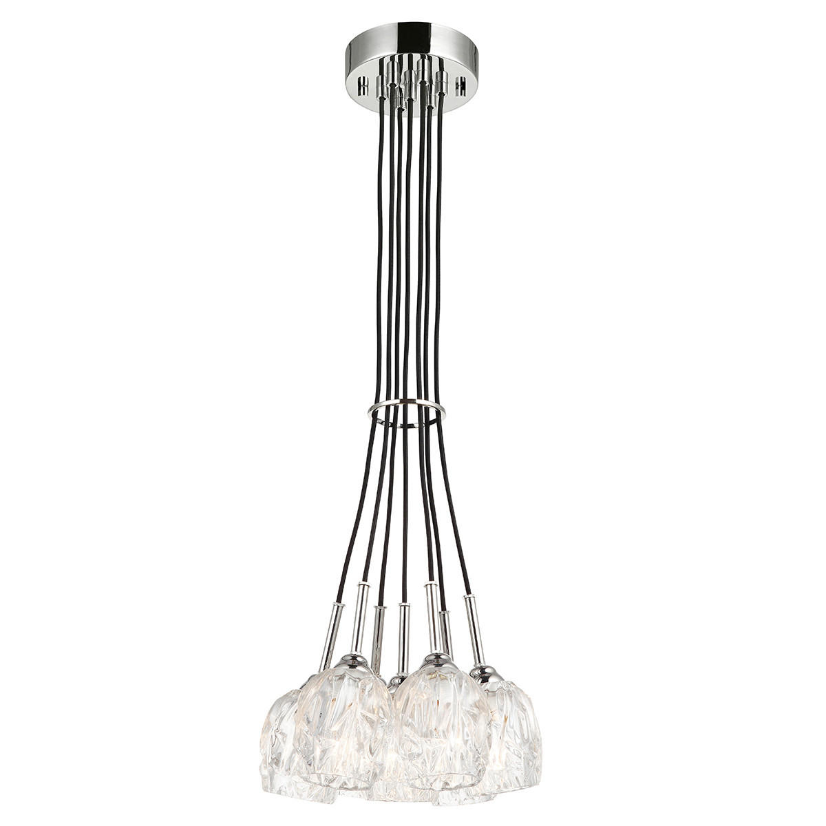 TAKKRONA Elstead Rubin 33.3/35 cm  - nickelfärgad, Klassisk, metall/glas (33.3/35cm) - Elstead Lighting