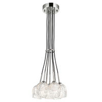 KRONLEUCHTER Elstead Rubin 33.3/35 cm   - Nickelfarben, KONVENTIONELL, Glas/Metall (33.3/35cm) - Elstead Lighting