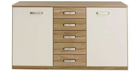 KOMMODE Kernbuche teilmassiv Creme, Buchefarben - Buchefarben/Creme, KONVENTIONELL, Holz/Holzwerkstoff (135/78/41cm) - Dieter Knoll