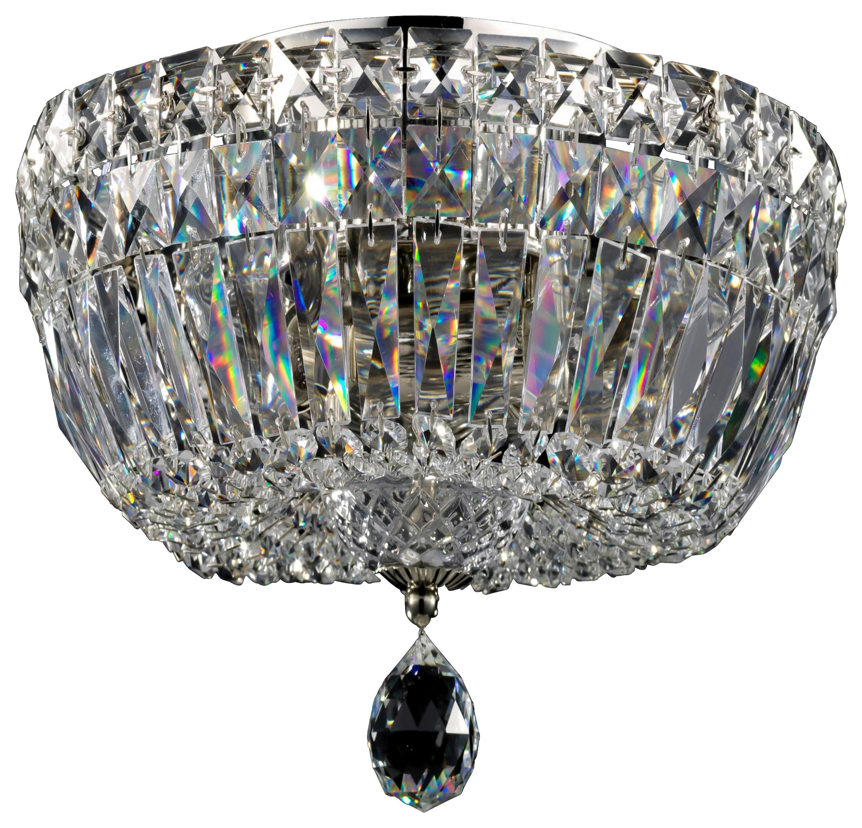 KRONLEUCHTER  30/18/30 cm   - Nickelfarben, Basics, Glas/Metall (30/18/30cm) - MAYTONI
