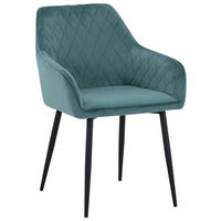 STOLICA SA RUKONASLONOM  crna, žad zelena       - žad zelena/crna, Dizajnerski, metal/tekstil (56/82,5/61,5cm) - Novel