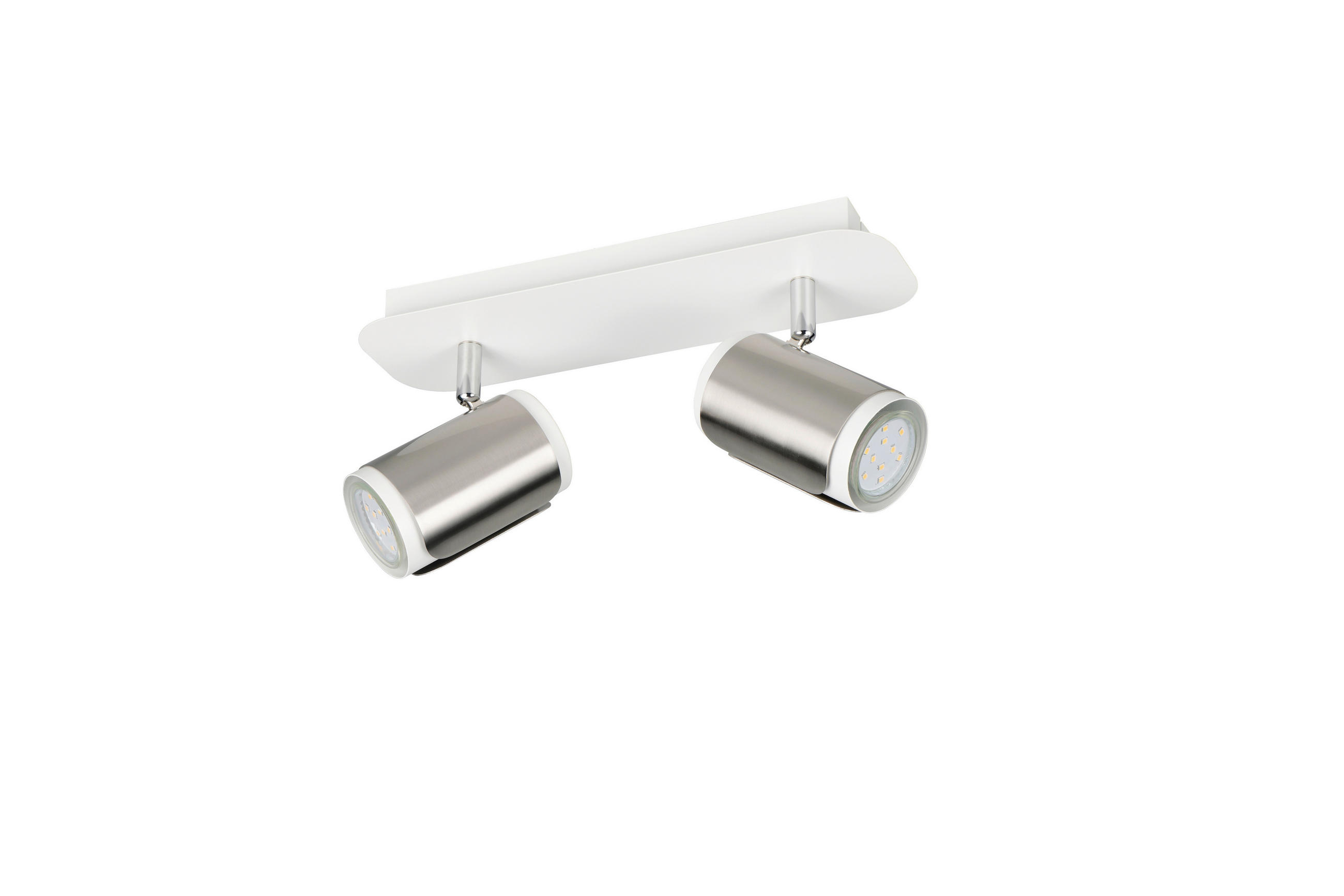 Trio Leuchten Strahler Nickel, Weiß 30x16x12 cm