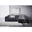 ECKSOFA in Chenille Anthrazit  - Dunkelgrau/Anthrazit, KONVENTIONELL, Kunststoff/Textil (280/188cm) - Carryhome