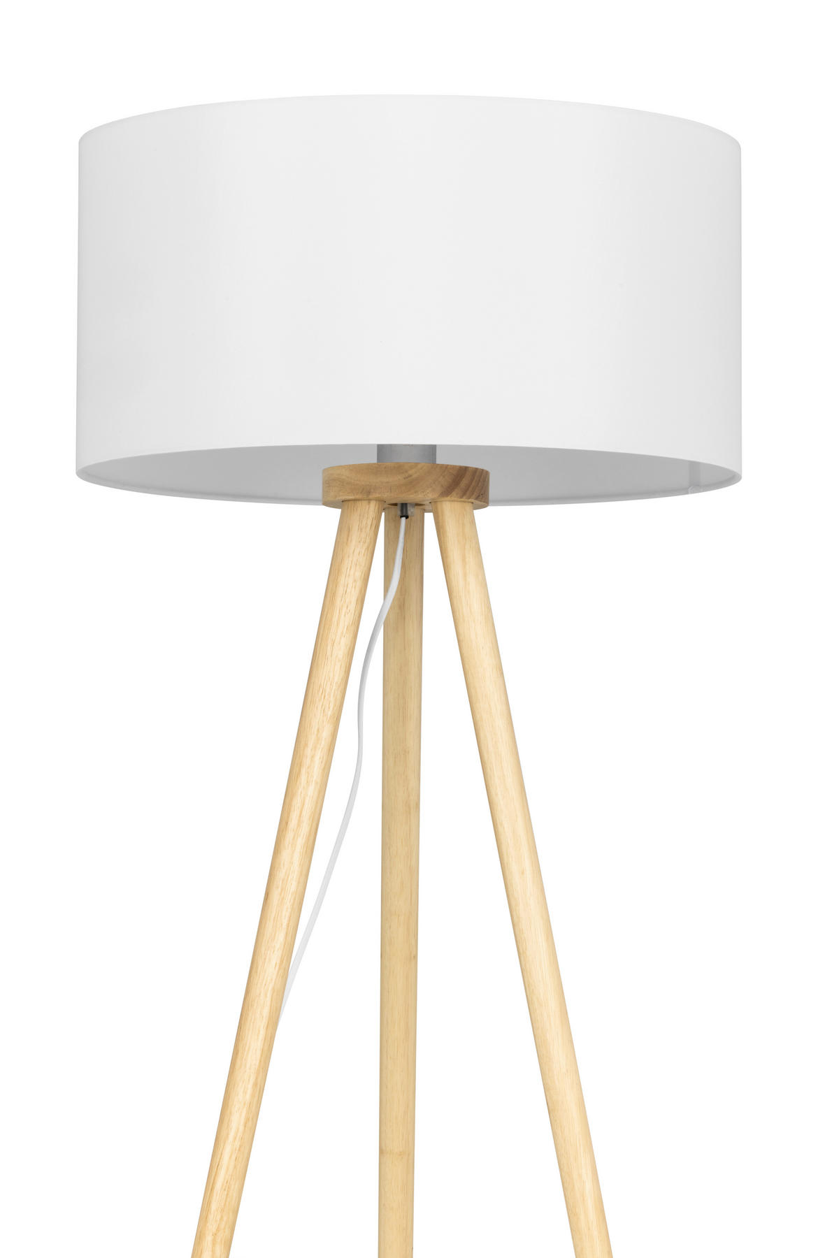 STEHLEUCHTE 50/150 cm  - Weiß/Naturfarben, Trend, Holz/Textil (50/150cm) - Collett's Monde