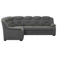 ECKSOFA Anthrazit Chenille Rücken echt  - Anthrazit/Schwarz, Basics, Kunststoff/Textil (211/263cm) - MID.YOU