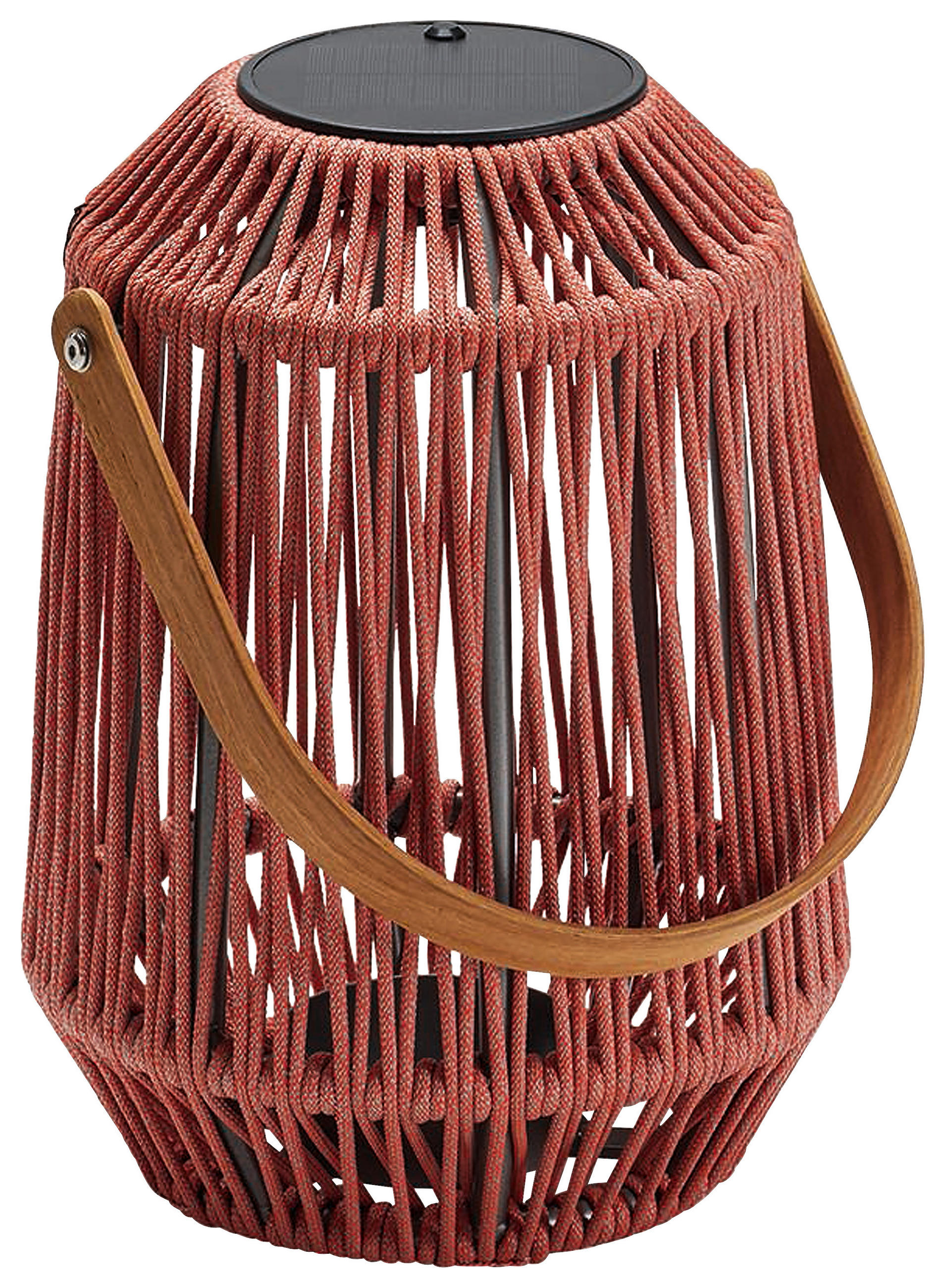 LED-LATERNE - Koralle/Anthrazit, Basics, Holz/Kunststoff (30/39/30cm) - Stern