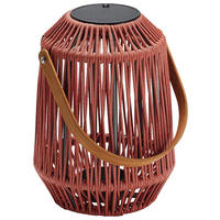 LED-LATERNE - Koralle/Anthrazit, Basics, Holz/Kunststoff (30/39/30cm) - Stern