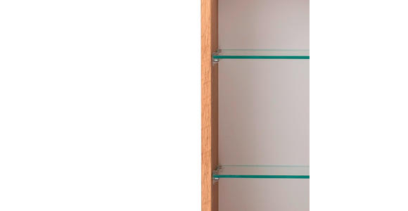 SPIEGELSCHRANK 100/64/20 cm  - Eiche Wotan/Alufarben, Natur, Glas/Holzwerkstoff (100/64/20cm) - Xora