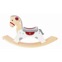 SCHAUKELPFERD - Buchefarben/Rot, Basics, Holz/Holzwerkstoff (70/41,8/30cm) - Hape
