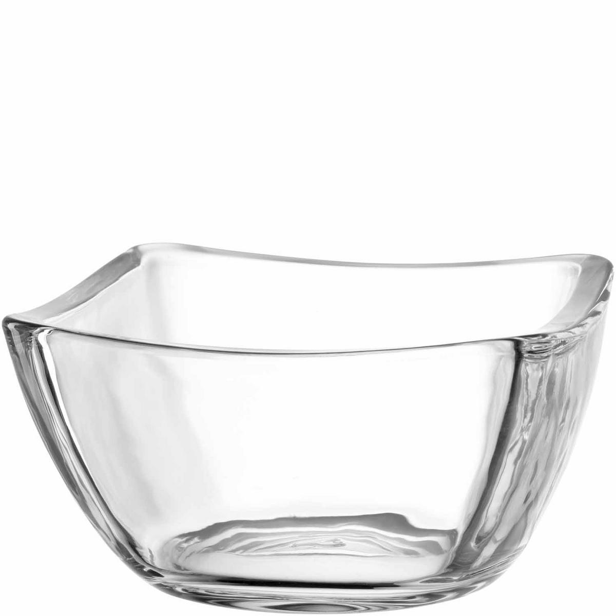 MÜSLISCHALENSET Piazza 4-teilig  - Transparent, Design, Glas (12/6,5/12cm) - Leonardo