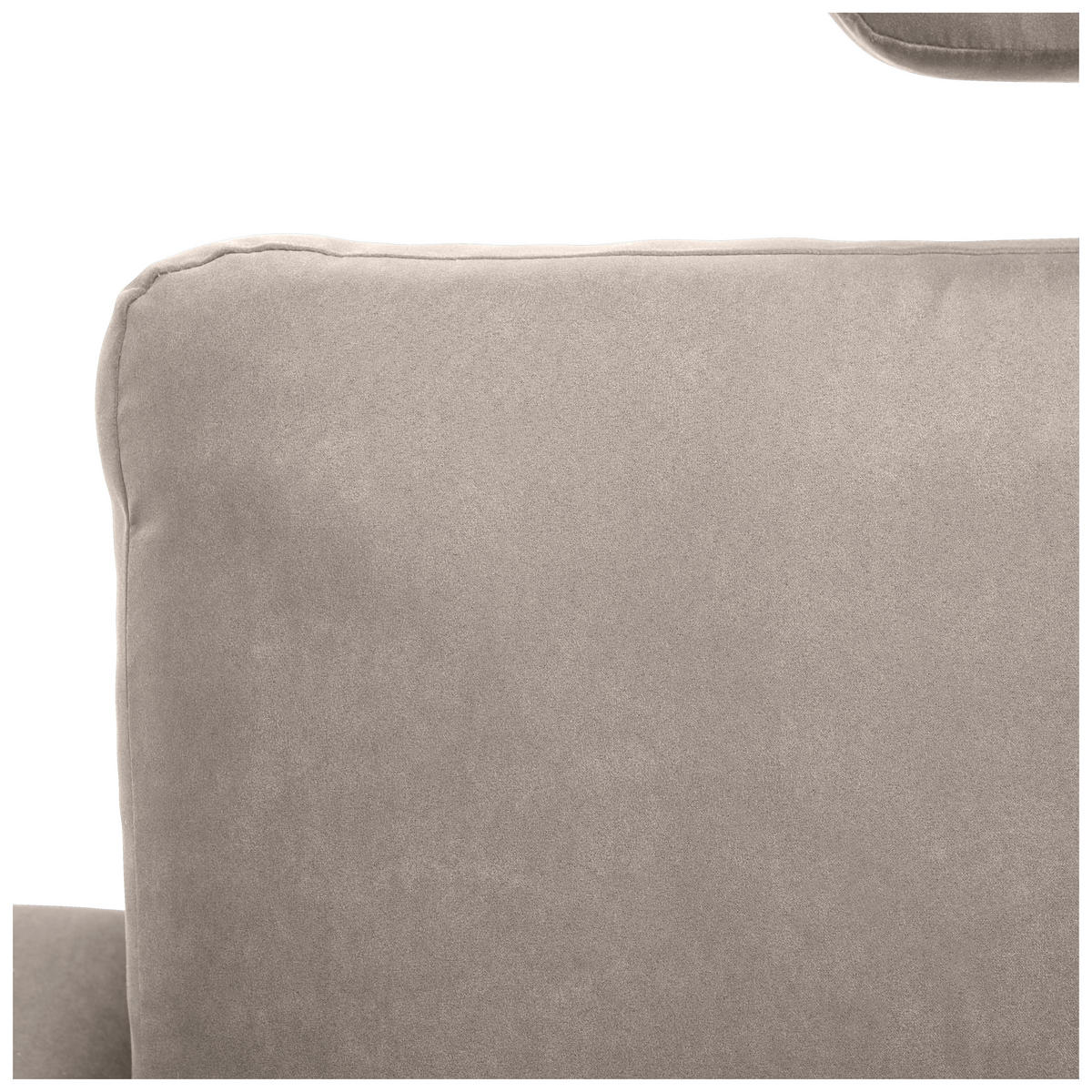 ECKSOFA in Mikrofaser Grau  180/302 cm  - Schwarz/Grau, KONVENTIONELL, Textil/Metall (180/302cm) - Carryhome