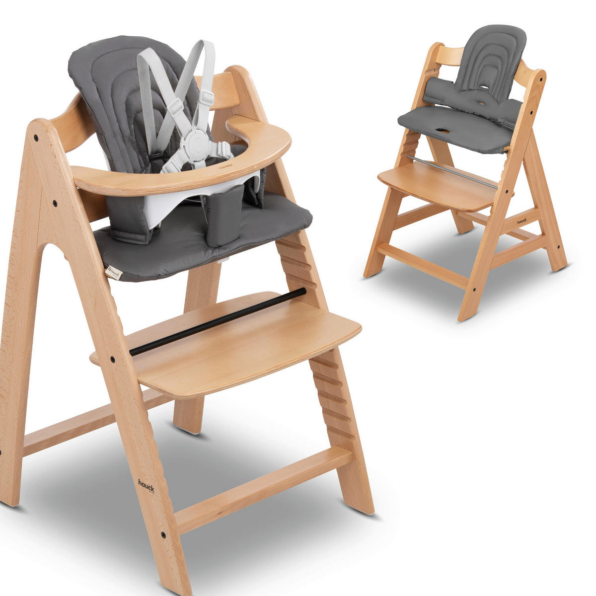 HOCHSTUHLEINLAGE Highchair Baby Seat Pad  - Dunkelgrau, Basics, Textil (46/2/24cm) - Hauck